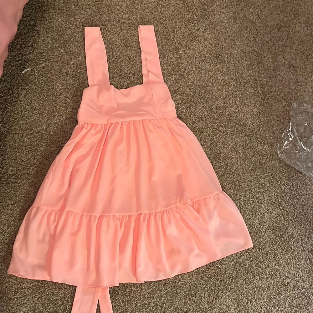 light pink flowey summer dress